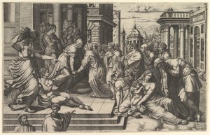 A látogatás, 1540-50. alkotó: Giorgio Ghisi
