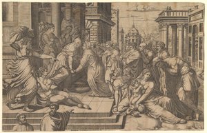 A látogatás, 1540-50. alkotó: Giorgio Ghisi