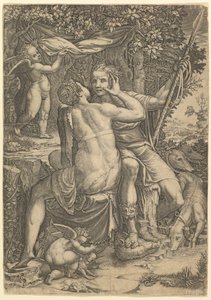 Vénusz és Adonisz, kb. 1570 alkotó: Giorgio Ghisi
