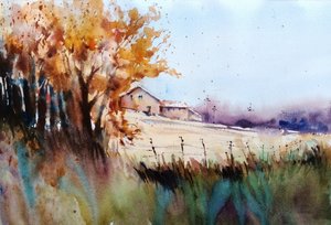 Őszi dombvidéki farm alkotó: Giorgio Gosti