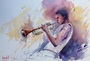 dzsessztrombitás alkotó: Giorgio Gosti