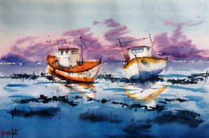 A Low Tide Boats gondolatai alkotó: Giorgio Gosti
