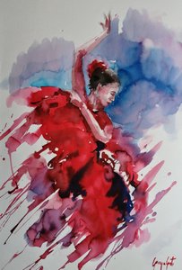 Lelkes flamenco-táncos