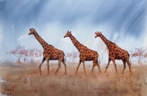 Safari zsiráf-trió alkotó: Giorgio Gosti