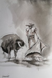 Spanyol bikaviadal-vázlat alkotó: Giorgio Gosti
