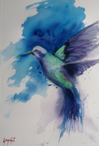 A kolibri lendületes repülése alkotó: Giorgio Gosti