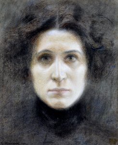 Irma Gramatica portréja, Giorgio Kienerk (1869-1948), kb 1901, pasztell, papír, 29x46 cm