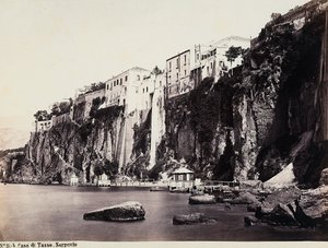 Tasso háza a Sorrento-tenger felett meredt alkotó: Giorgio Sommer