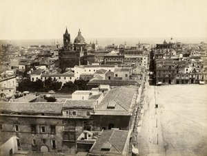 Kilátás Palermóra a Porta Nuovából, Szicília, Olaszország, Giorgio Sommer fényképe alkotó: Giorgio Sommer