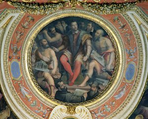 Cosimo I és művészei, a Sala di Cosimo I-ből (lásd még: 274607) alkotó: Giorgio Vasari