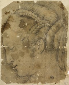 Női fej a profilban balra alkotó: Giorgio Vasari