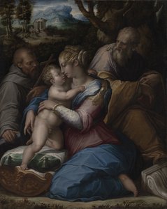 A Szent Család Szent Ferenccel alkotó: Giorgio Vasari
