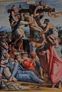 Jézus letaszította a keresztről alkotó: Giorgio Vasari