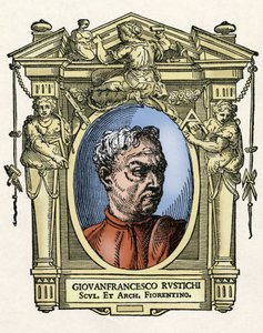 Giovan Francesco RUSTICI (1474 - 1554) olasz szobrász és építész portréja. Giorgio Vasari „" A legkiválóbb festők, szobrászok és építészek élete" (Le Vite de