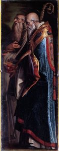 Szent Benedek és Romualdo (olaj, vászon alkotó: Giorgio Vasari