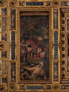 Tengeri csata firenzeiek és pisaiak között alkotó: Giorgio Vasari