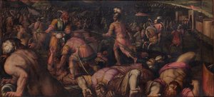A Radagaisus elleni csata Faesulae-nál 406-ban, 1563-1565 alkotó: Giorgio Vasari