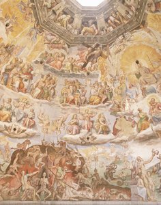 Az utolsó ítélet, részlet a dóm kupolájából, 1572-79 alkotó: Giorgio Vasari