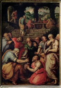 Elizeus próféta – olaj, tábla, 1566 körül alkotó: Giorgio Vasari