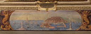 Livorno látképe, 1557-1558 alkotó: Giorgio Vasari