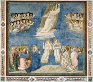 Krisztus mennybemenetele, részlet Krisztus életéből és szenvedéséből, Giotto