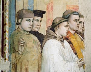 Olaszország, Firenze, Szent Kereszt-bazilika, Bardi-kápolna, Szent Ferenc halála alkotó: Giotto (c.1266 1337)