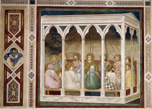 Pünkösd, Részlet Krisztus életéből és szenvedéséből, Giotto alkotó: Giotto (c.1266 1337)