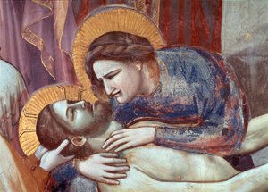 Krisztus siralma, a szűz részlete (Freskó alkotó: Giotto (c.1266 1337)