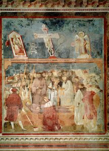 Assisi Szent Ferenc élete: A stigmák ellenőrzése (Szent Jeromos a stigmákat vizsgálja – Freskó alkotó: Giotto (c.1266 1337)