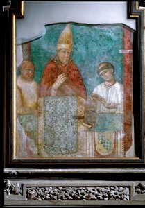 VIII. Bonifác pápa az 1300. év jubileumát hirdeti (freskó alkotó: Giotto (c.1266 1337)