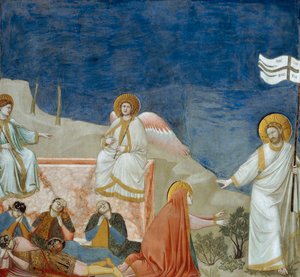 Krisztus feltámadása, részlet Krisztus életéből és szenvedéséből, Giotto