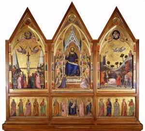 Stefaneschi-triptichon, 1320 körül (tempera a panelen) alkotó: Giotto di Bondone
