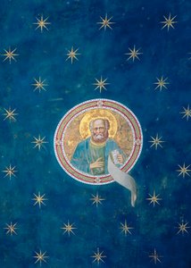 Malakiás próféta, a mennyezeti boltozatból, 1305 körül alkotó: Giotto di Bondone
