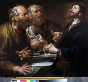 Vacsora Emmausban, 1645-50 körül (olaj, vászon)