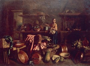 Belső konyha, Gian Domenico Valentino (1630-1708) alkotó: Giovan Domenico Valentino