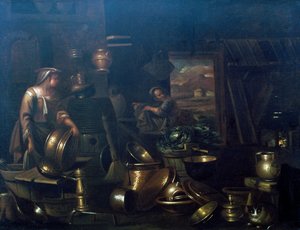 Belső konyha, Gian Domenico Valentino (1630-1708) alkotó: Giovan Domenico Valentino