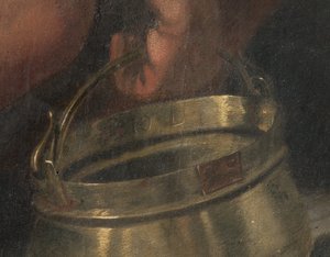 Keresztre feszítés, részlet (a fedélzetre átvitt freskó) (3704290 részlet) alkotó: Giovanni (fl.1537 d.c.1570) Fratino