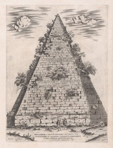 A római pompás tükre: Caius Cestius piramisa, 1582., 1582