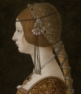 Blanca Maria Sforza alkotó: Giovanni Ambrogio de Predis