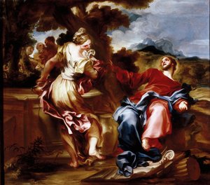 Krisztus és szamaritánus. Giovanni Andrea de 