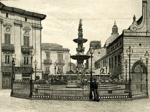 Az Orion kútja, Giovanni Angelo Montorsoli (kb. 1506-1563), Piazza Duomo, Messina, Szicília, Olaszország alkotó: Giovanni Angelo Montorsoli