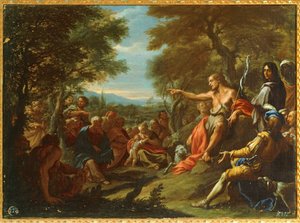 Szent János prédikál (festmény) alkotó: Giovanni Antonio Bazzi Sodoma