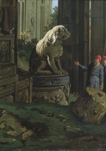 Részlet a "Capriccio motívumokkal Páduából", 1756 körül alkotó: Giovanni Antonio Canal