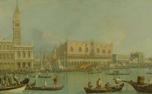 A hercegi palota és a Piazzetta San Marco, 1755 körül