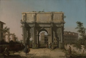 Konstantin diadalíve a Colosseummal, 1742-5 alkotó: Giovanni Antonio Canal