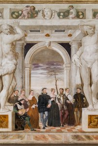 Meghívó a táncba, nagyterem, 1570 körül (freskó)
