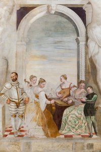 A koncert, nagyterem, 1570 körül (freskó)