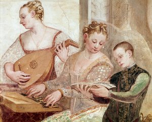 A koncert, részlet (Freskó