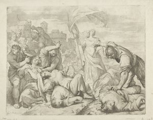 Szent Orsolya és társai mártíromsága alkotó: Giovanni Antonio Lorenzini