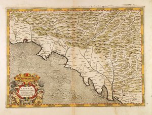 Kelet-Liguria régió, Giovanni Antonio Magini Olaszország atlaszából, Rézmetszet alkotó: Giovanni Antonio Magini